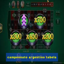 campeonato argentino tabela